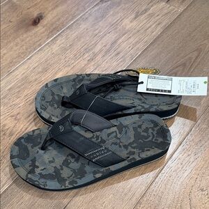 Cobian Black and Gray Camouflage Flip-Flops